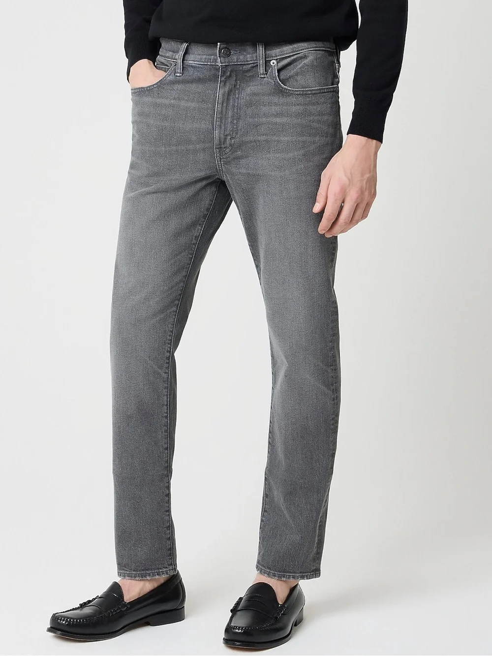 J. Crew Factory Men’s 34 X 30 Straight-fit Gray Jean Signature Flex Preppy NEW